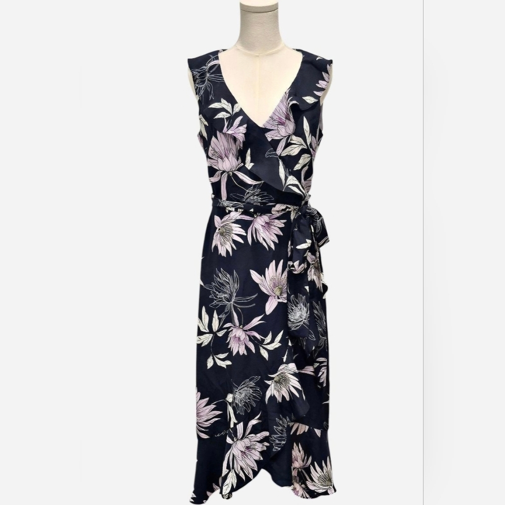 Vince Camuto Elegant Floral Midi Dress